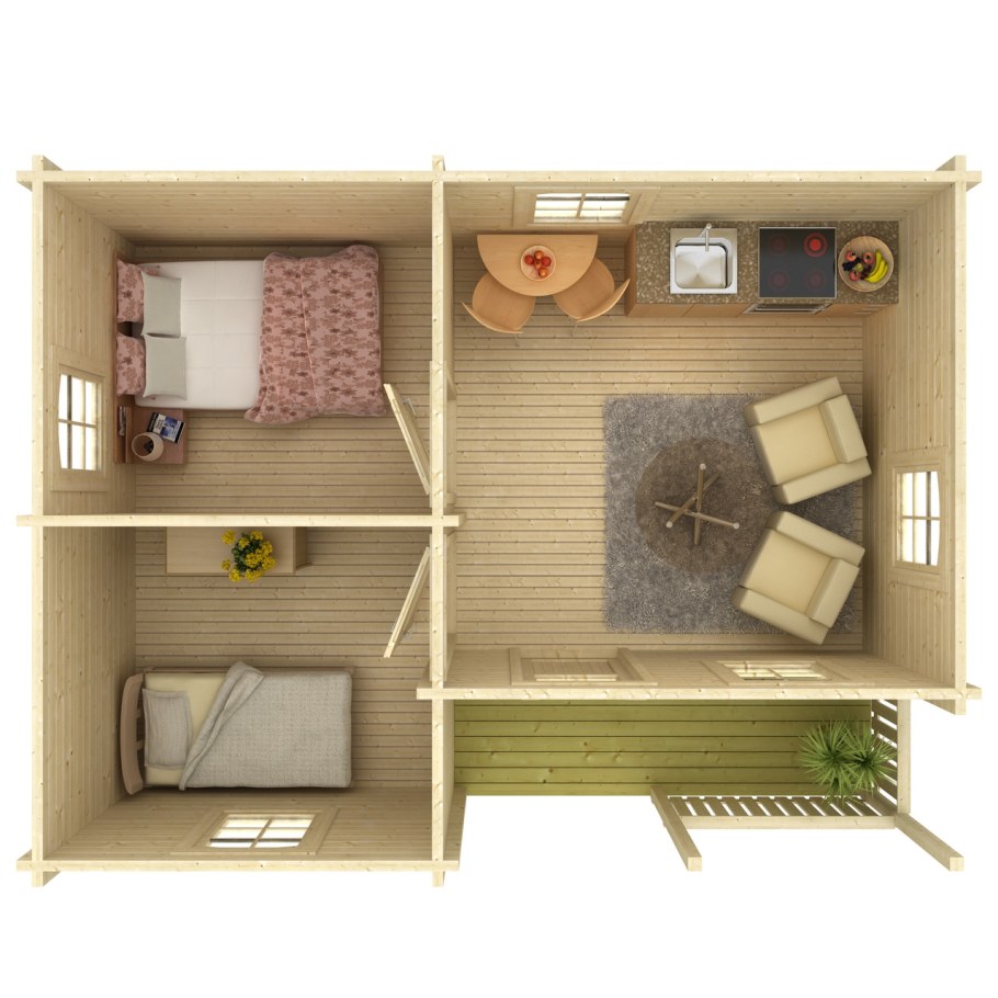 Дачный домик планировка 6х6 с верандой