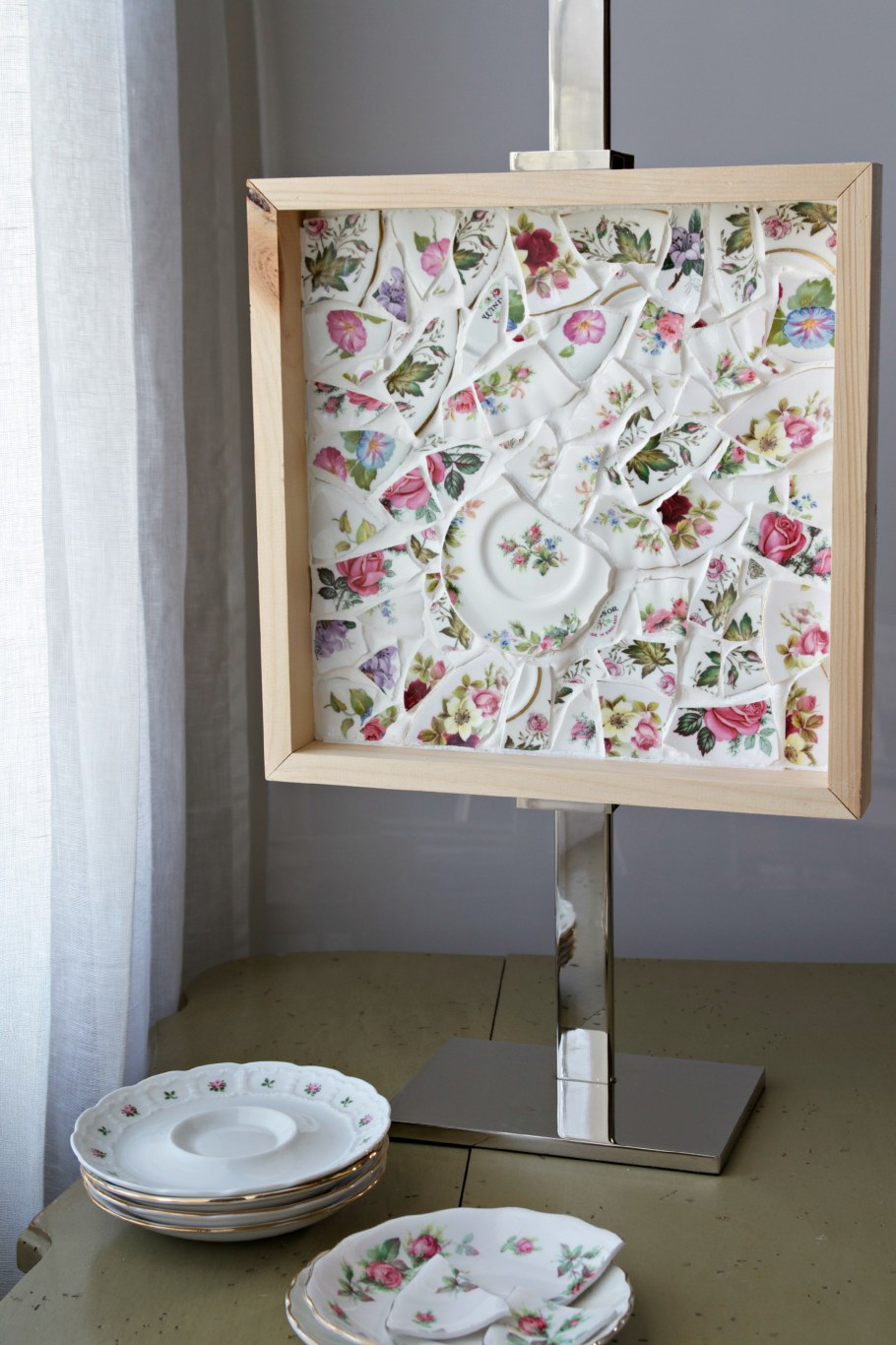 Идеи из старых тарелок