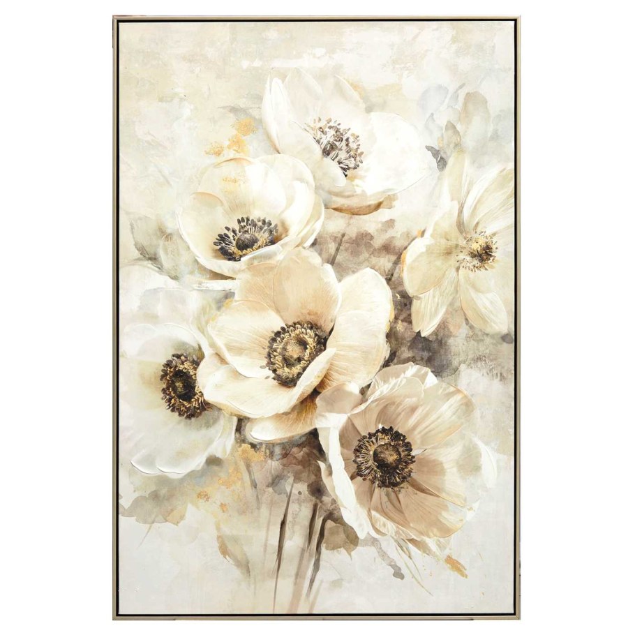 HP Decor - Wall Decor White Flower (Mirror)