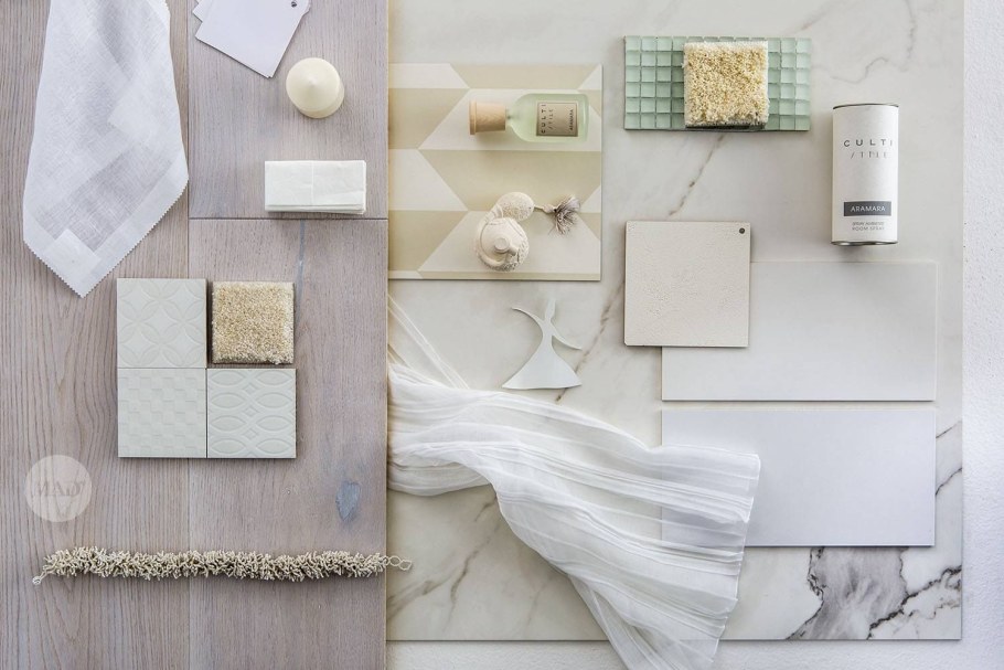 Спальня в бело-серебряных тонах