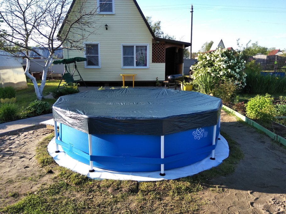 Вкопанный бассейн Интекс