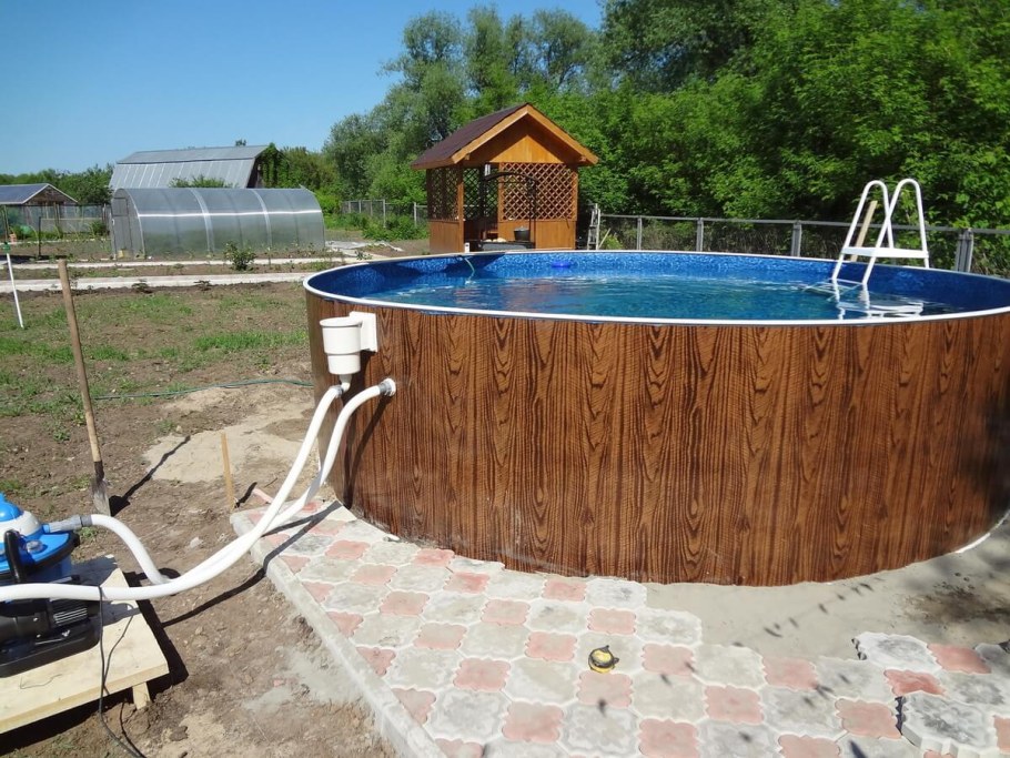 Самодельный каркасный бассейн