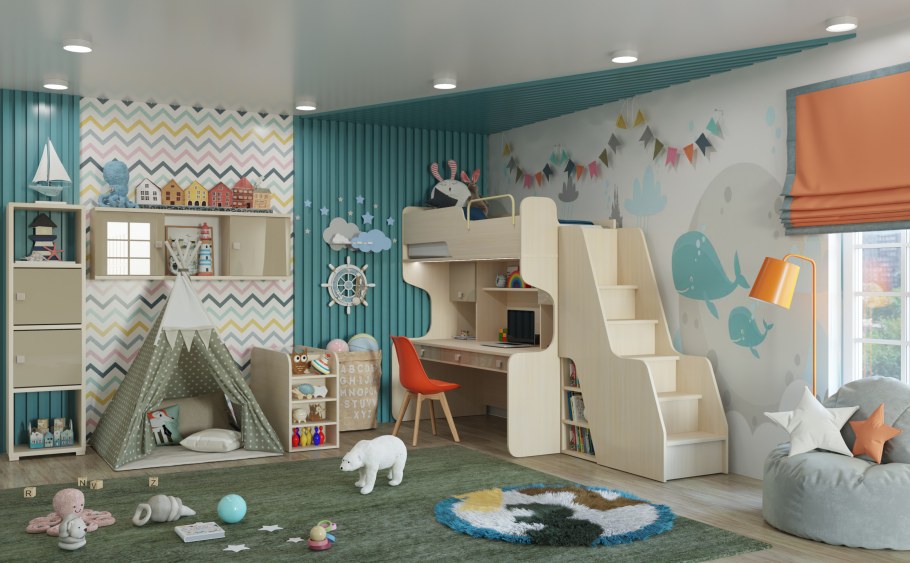 Спальня Даниэль лазурит детская