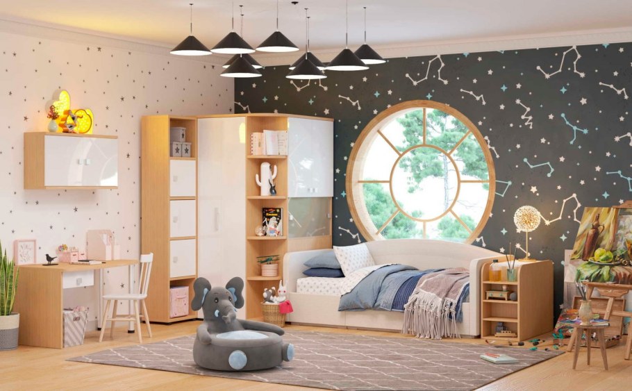 Шкаф угловой Тиана лазурит