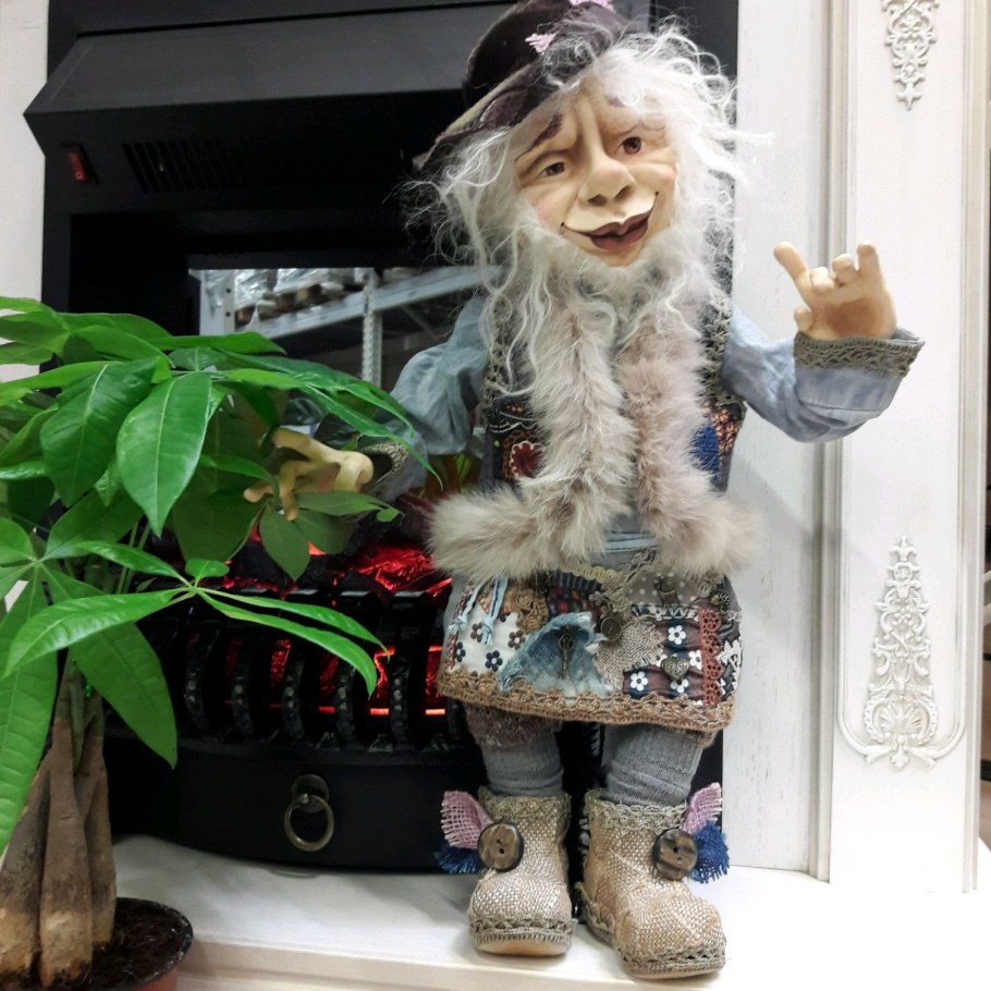 Кукла из ткани Домовенок Кузя