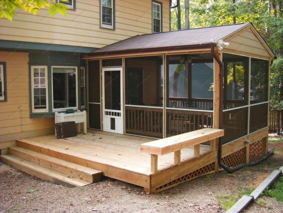 Тамбур с открытой террасой