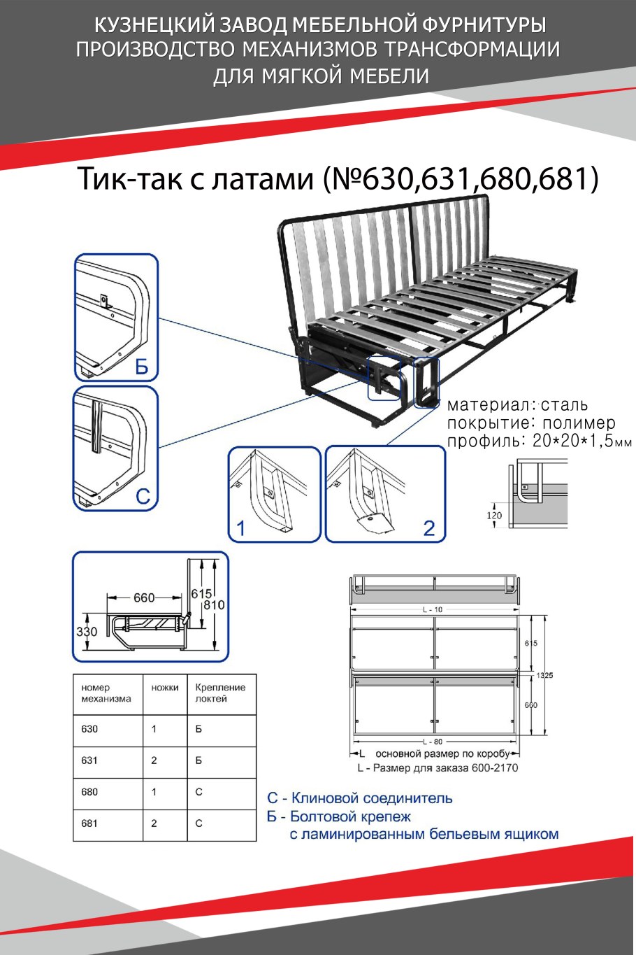 Механизм раскладки Дельфин