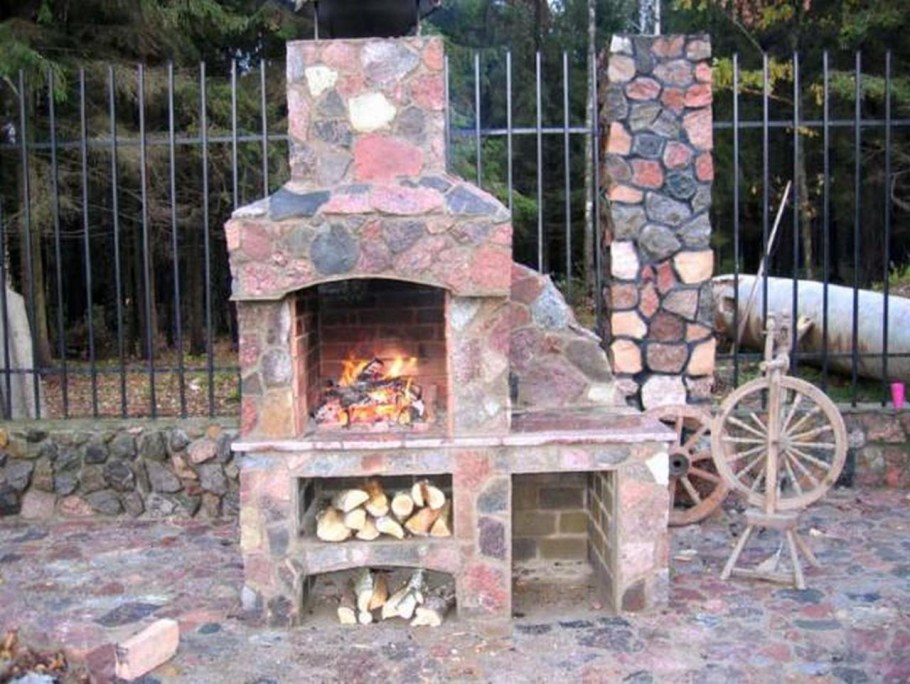 Костровище из камня