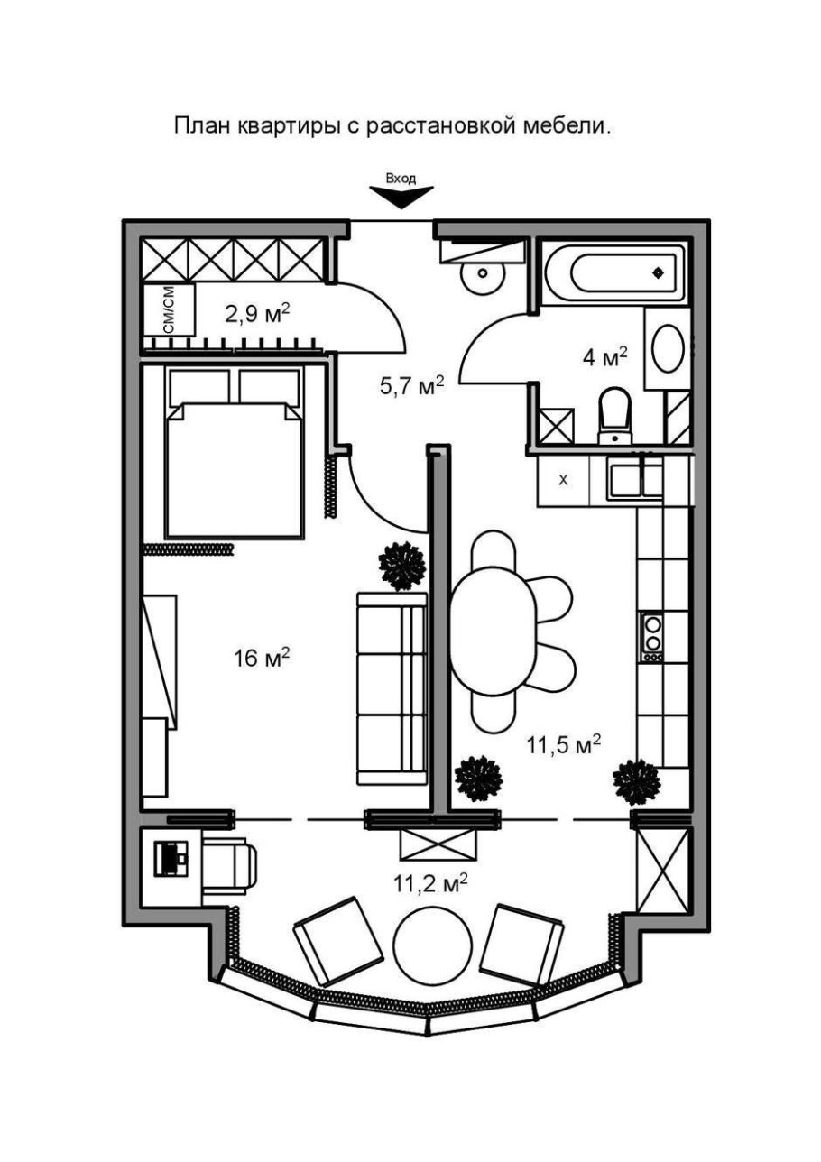 Планировка квартиры эскиз