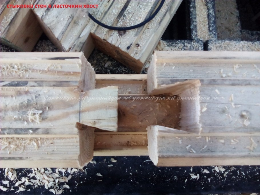 Схема перевязки бруса