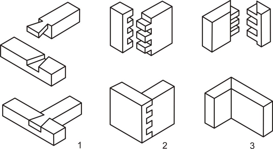 Шип-ПАЗ соединение бруса 200х200