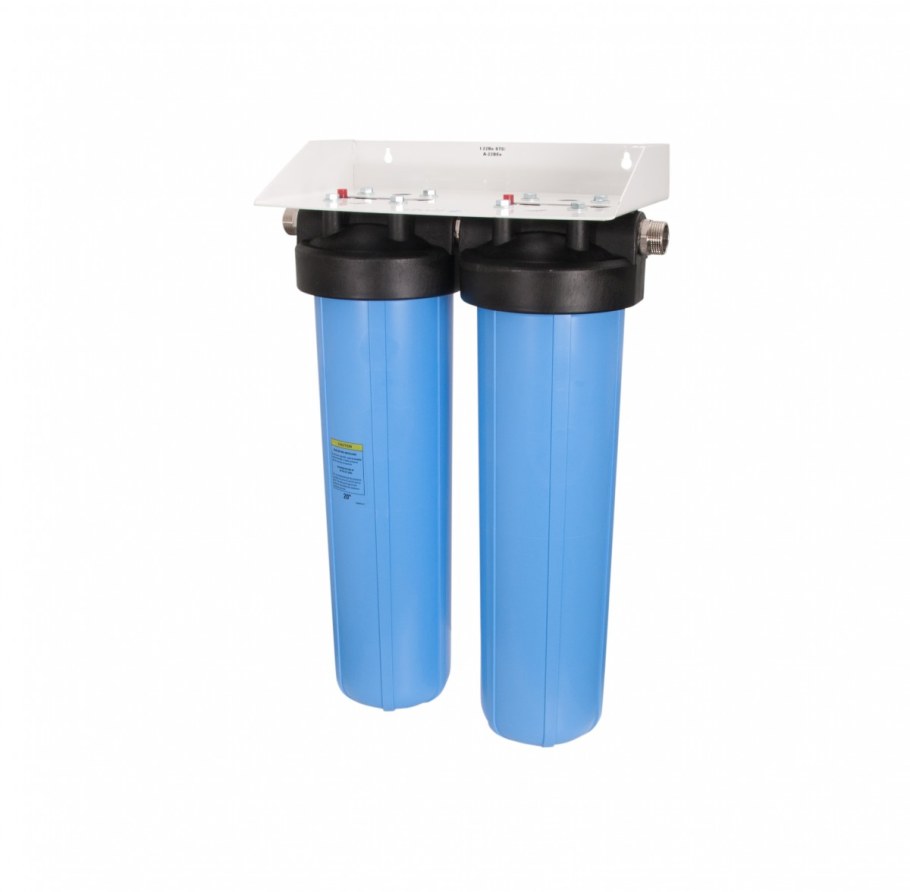 Умягчающий фильтр для воды проточный магистральный габариты 251х60х60