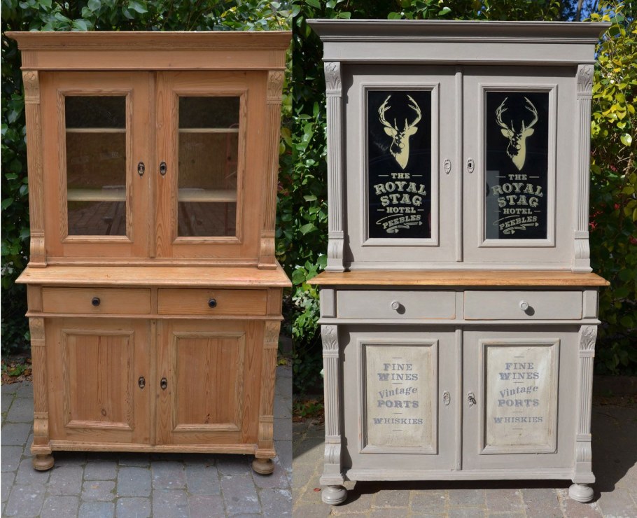 Перекраска мебели до и после