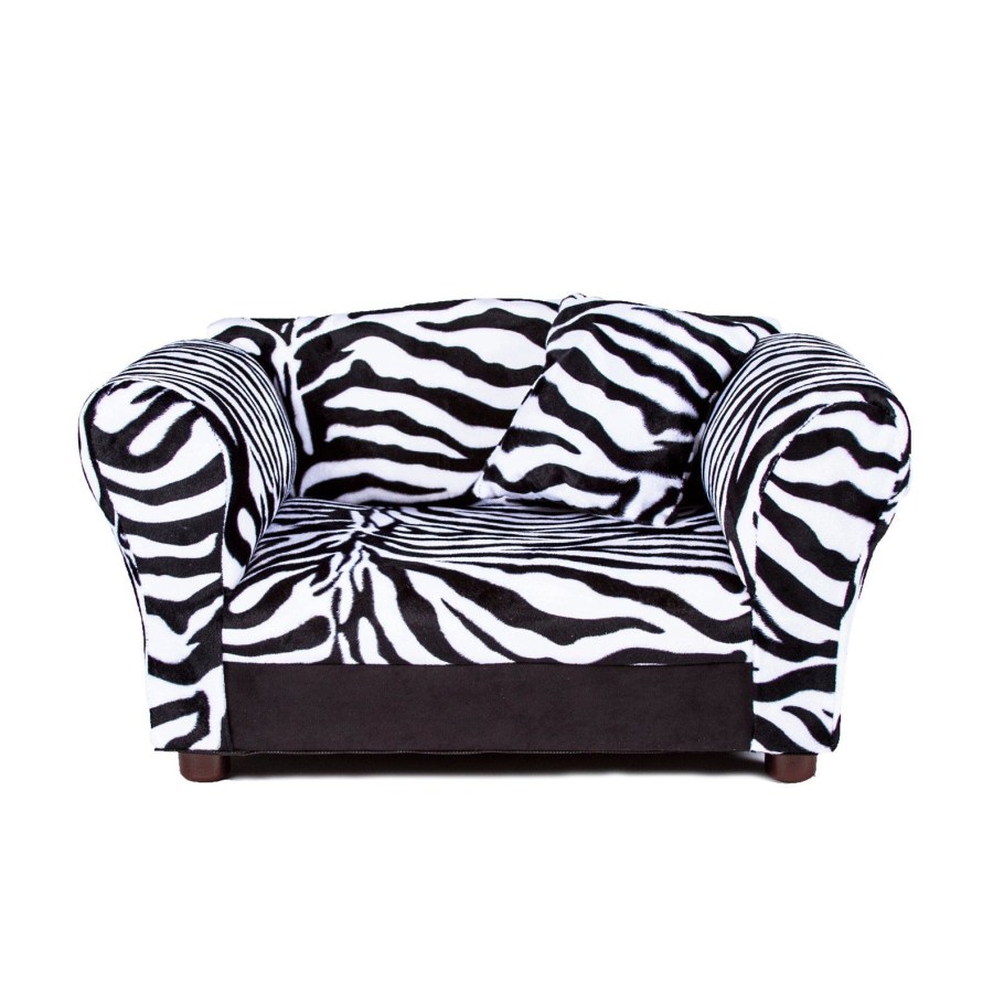 Диван под зебру в интерьере