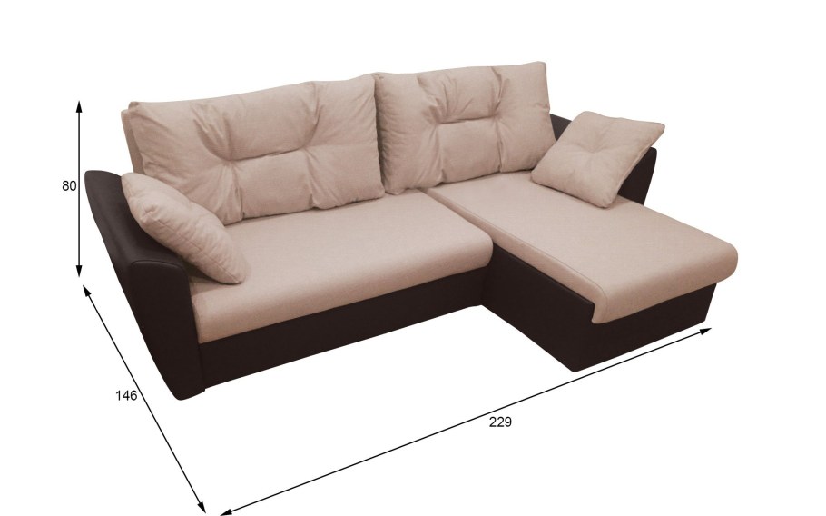 Диван Грейс-1 с оттоманкой