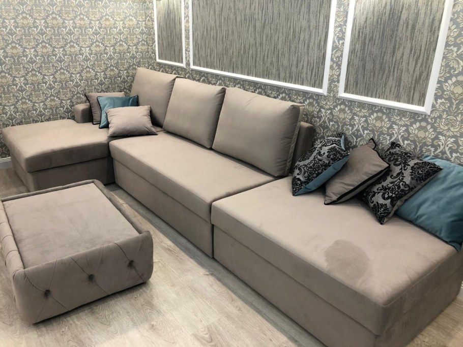 Угловой диван Оскар 2 c двумя оттоманками