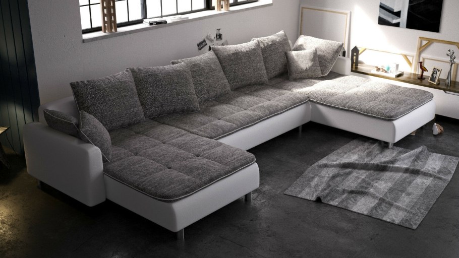 Светлый диван в зал