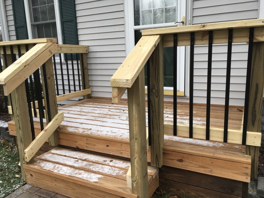 Каркас крыльца из бруса