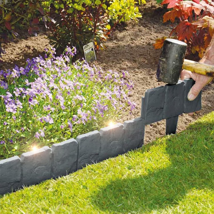 Круглый бордюр для клумбы