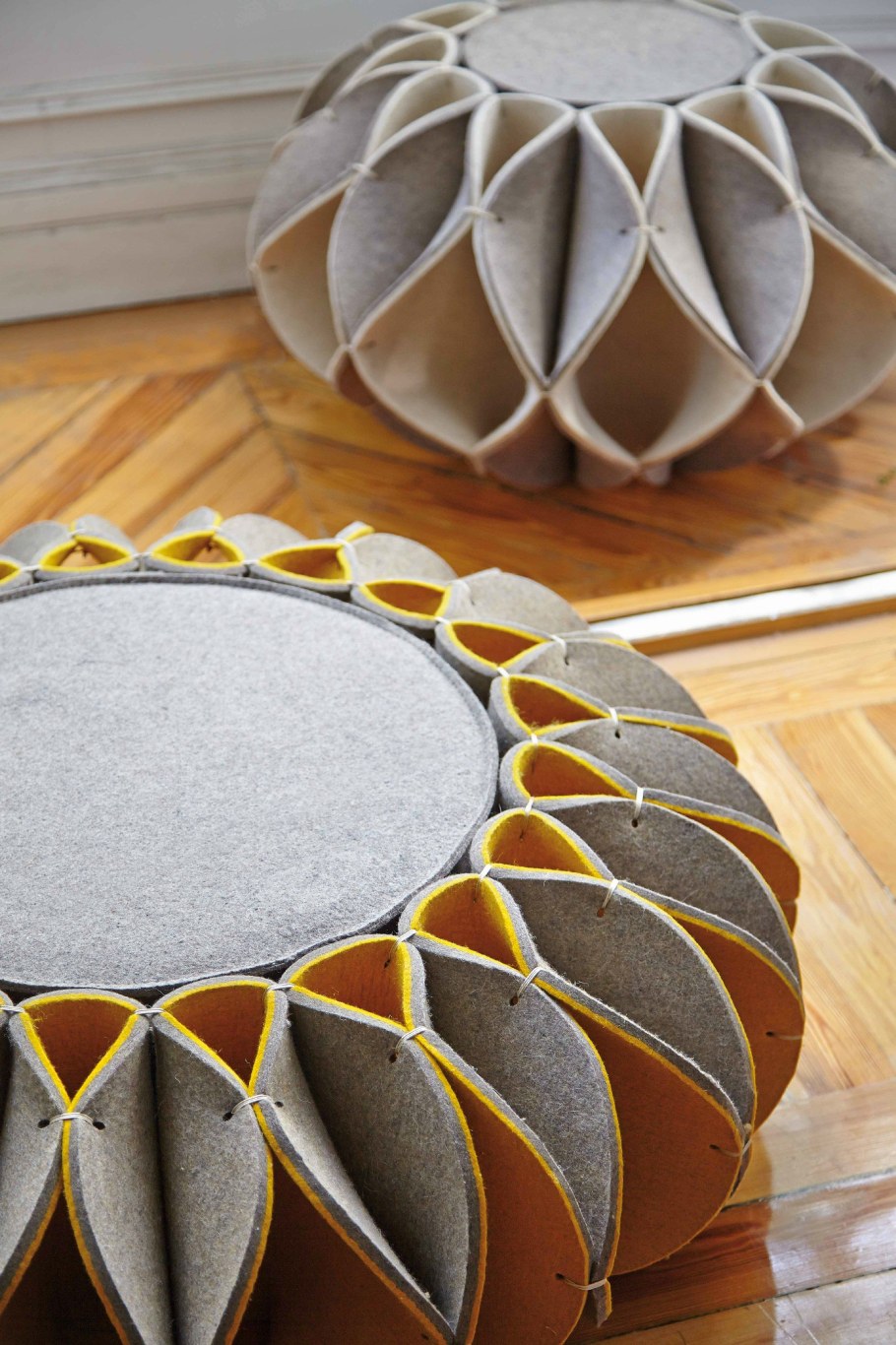 Декор из остатков линолеума