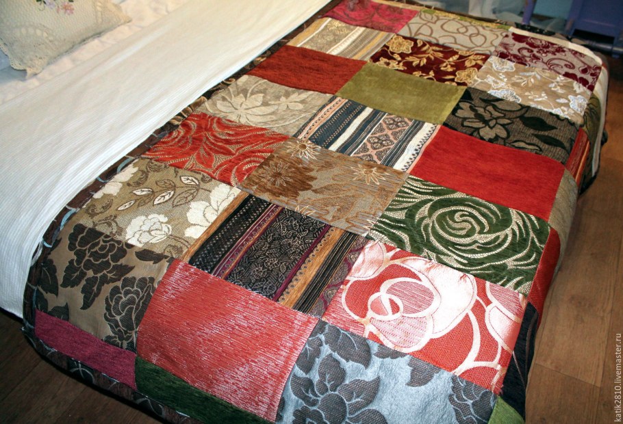 Покрывало из мебельной ткани