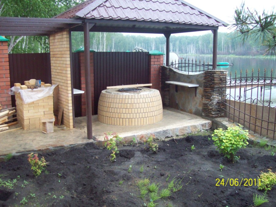 Барбекю комплекс мангал помпейская печь