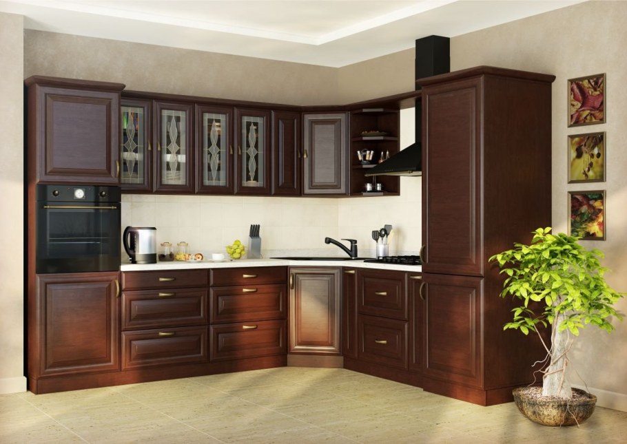 Угловые кухни лазурит