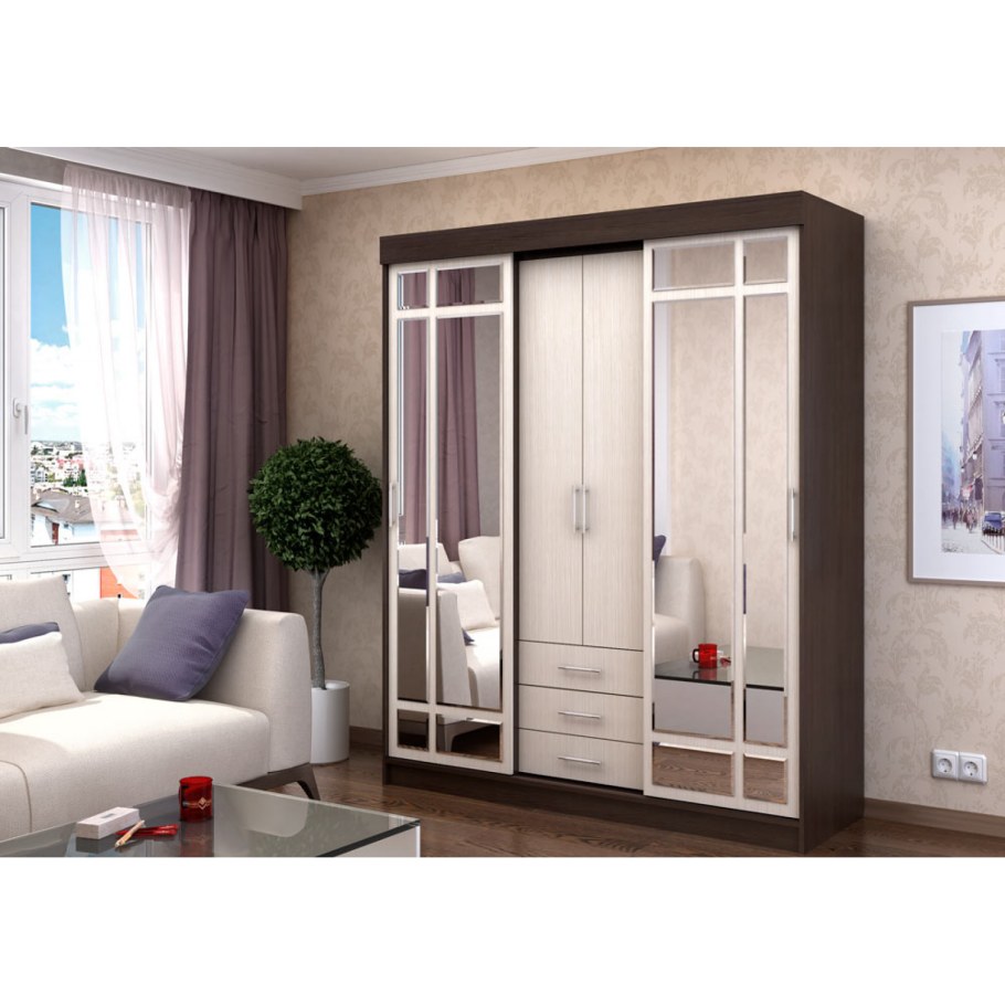 Шкаф-купе Фаворит дуб белфорд