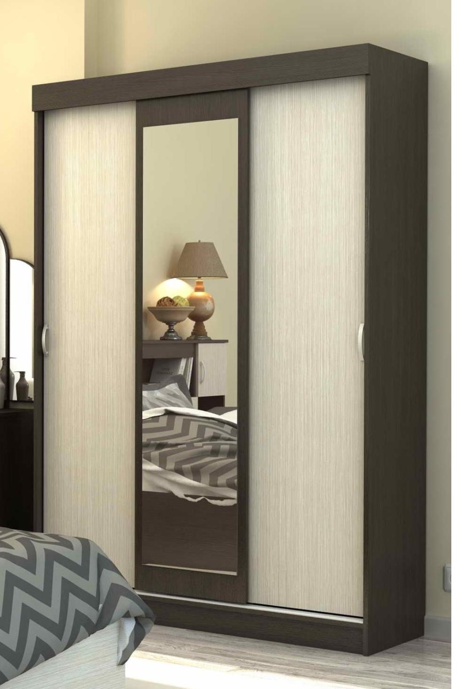 Шкаф-купе 2-х створчатый "Грета" к-2/58 гл/гл