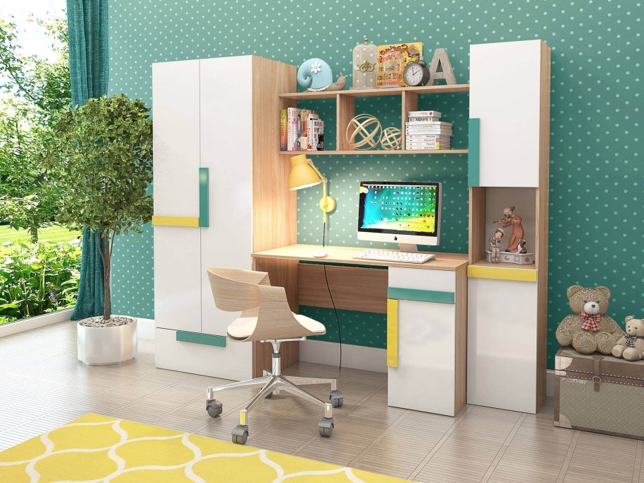 Умка СТЛ.302.01 стенка ясень Лион песочный/белый