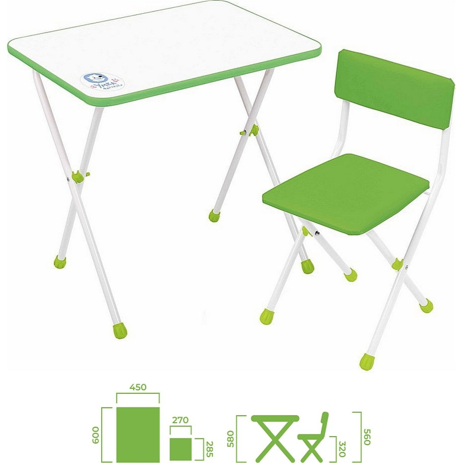 Комплект Nika стол + стул Азбука КП/9