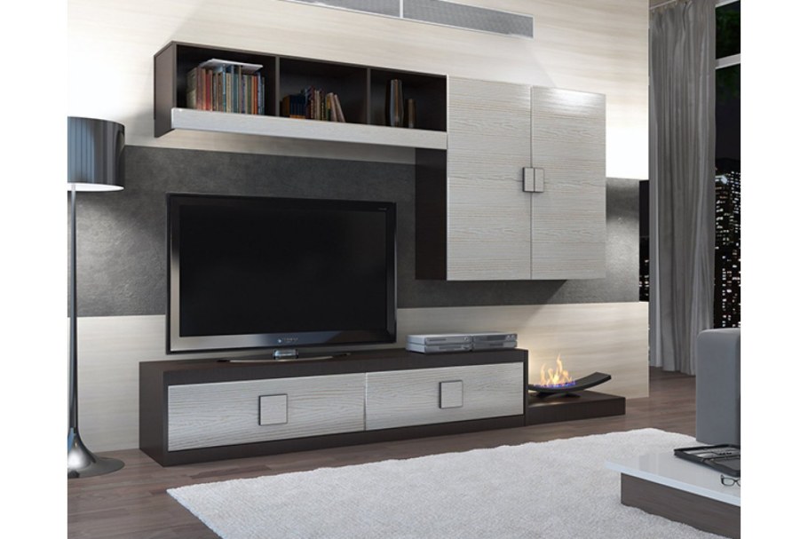 Домино мебель венге белый глянец стенка