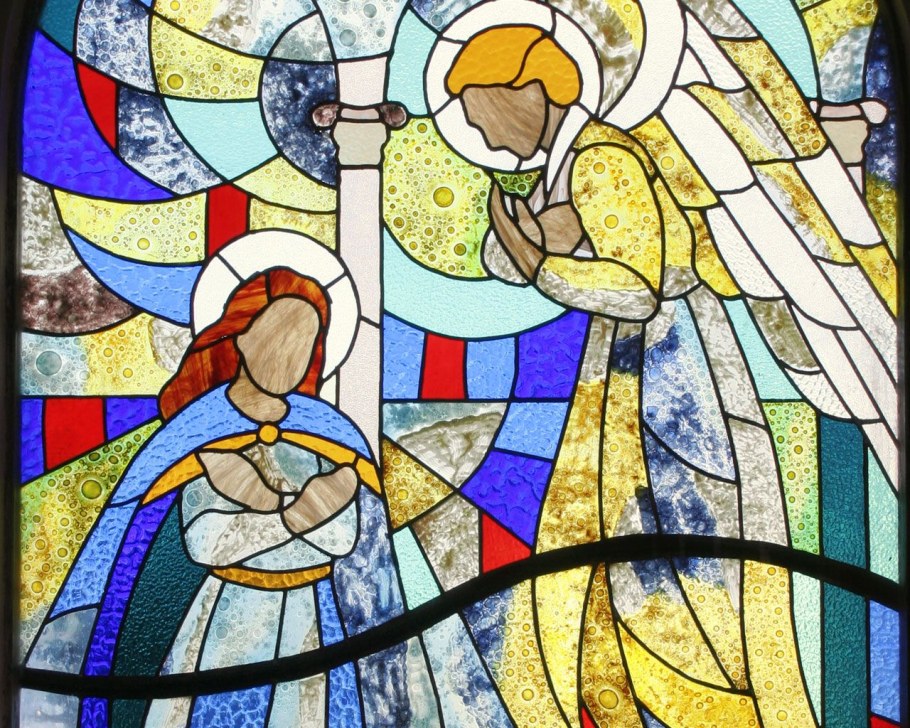 Витражная мастерская религиозный витраж и ус Богоматерь