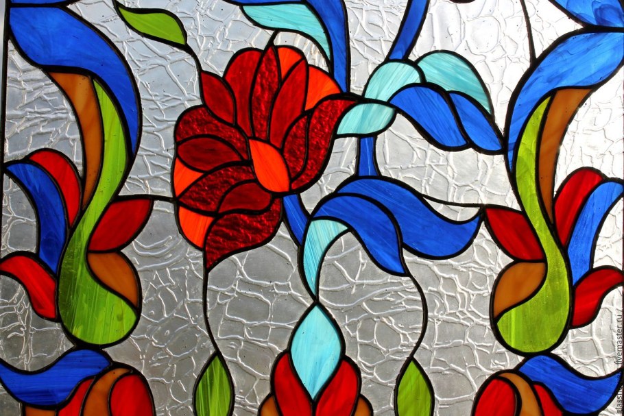 Витраж Тиффани Райский сад