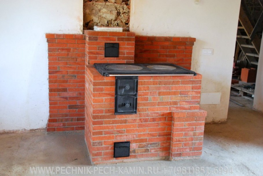 Отопительно варочная печь шведка Малютка