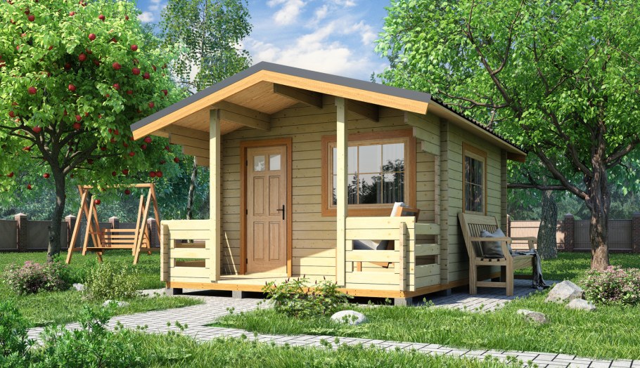 Домик с верандой