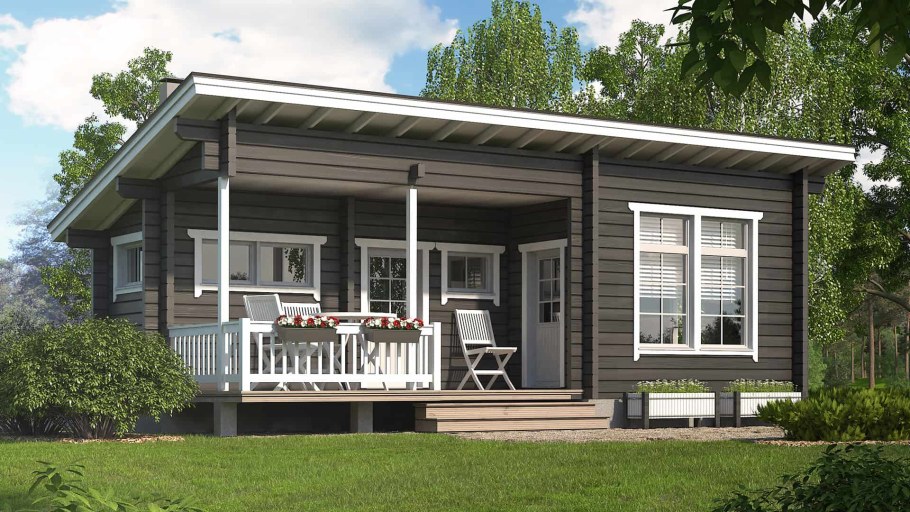 Маленький одноэтажный домик