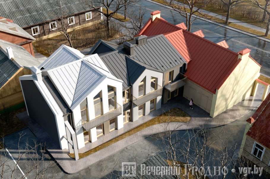 Пристрои к Домус плоской крышей