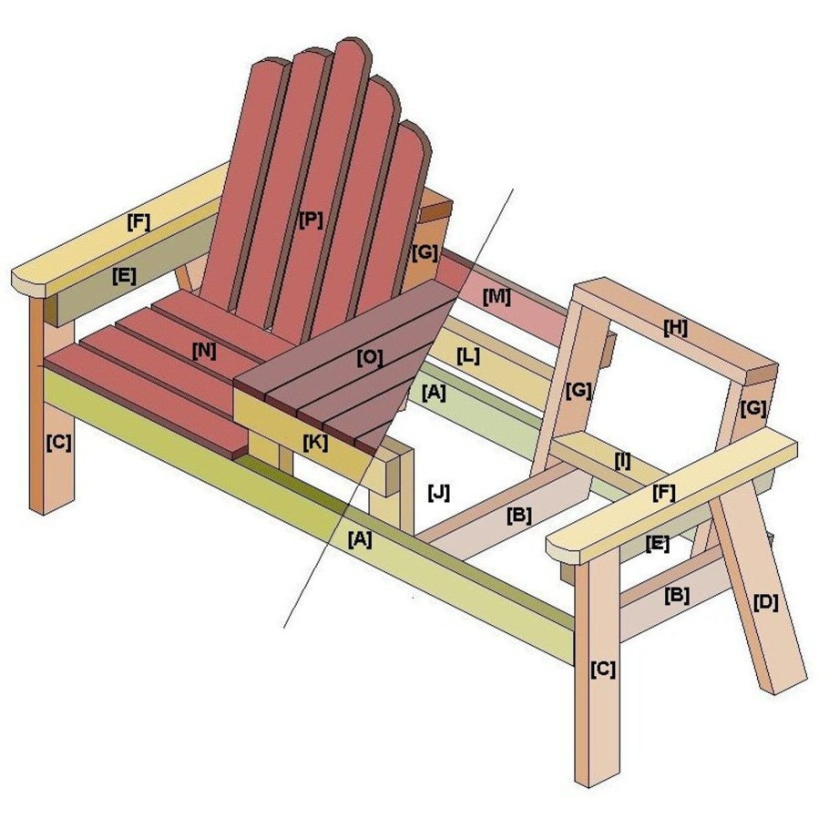 Деревянная Садовая мебель