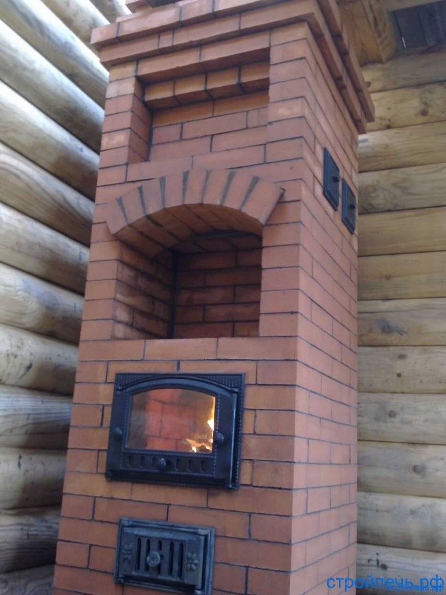 Отопительно-варочная печь шведка