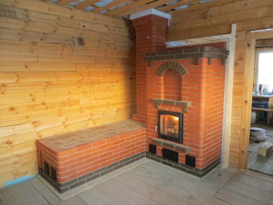 Малогабаритная кирпичная печь буржуйка