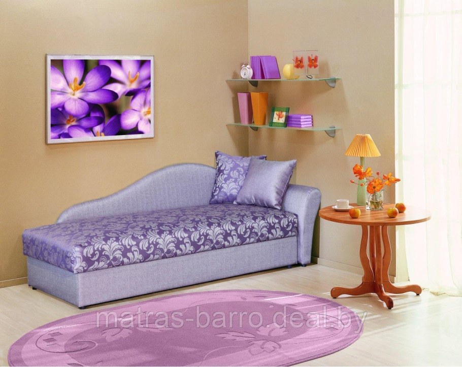Тахта-софа Элегия Лаванда (левосторонняя)