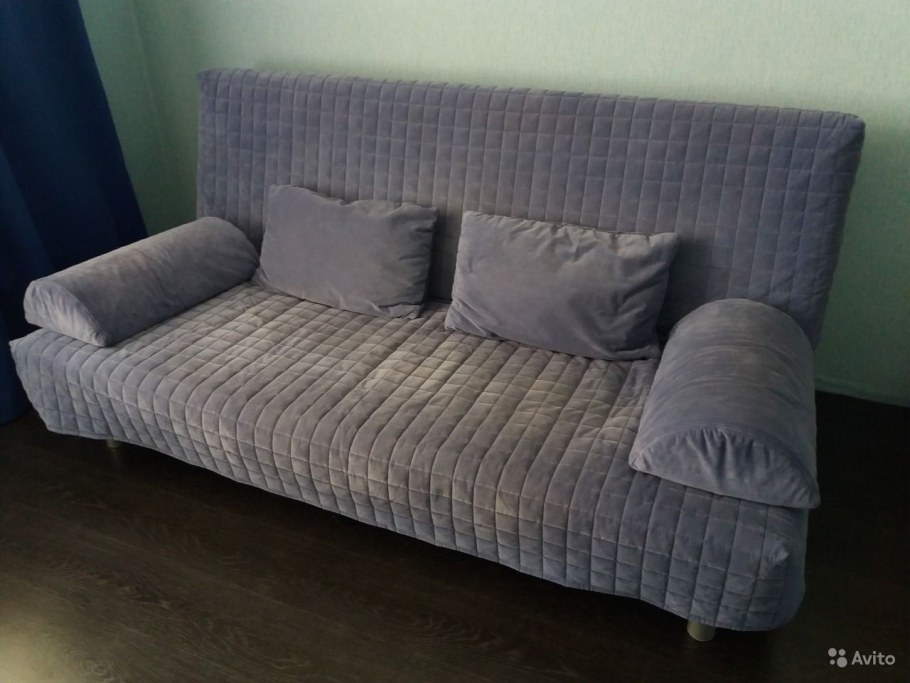 БЕДИНГЕ 3-местный диван-кровать, красный