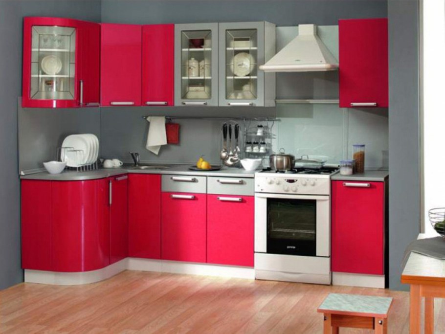 Кухня оранж Давита мебель