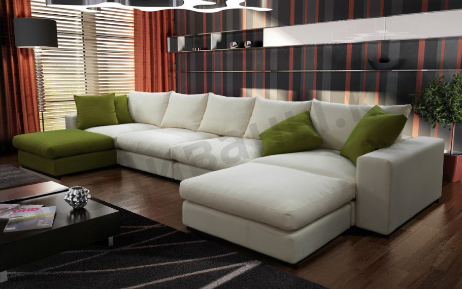 Угловой диван в интерьере
