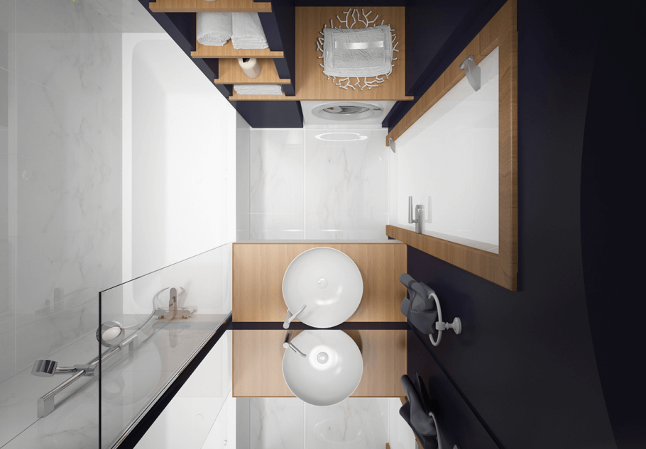 Планировка маленького санузла