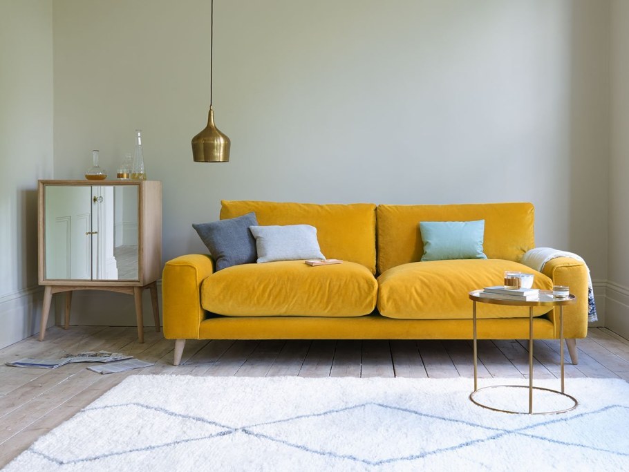 Бирюзовый и желтый в интерьере