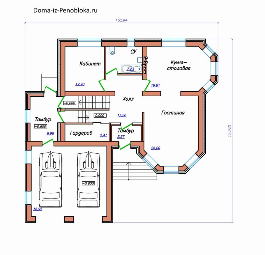 Дом с эркером планировка