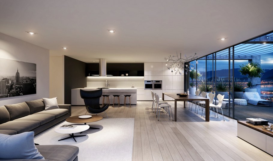 Дешевый интерьер гостиной