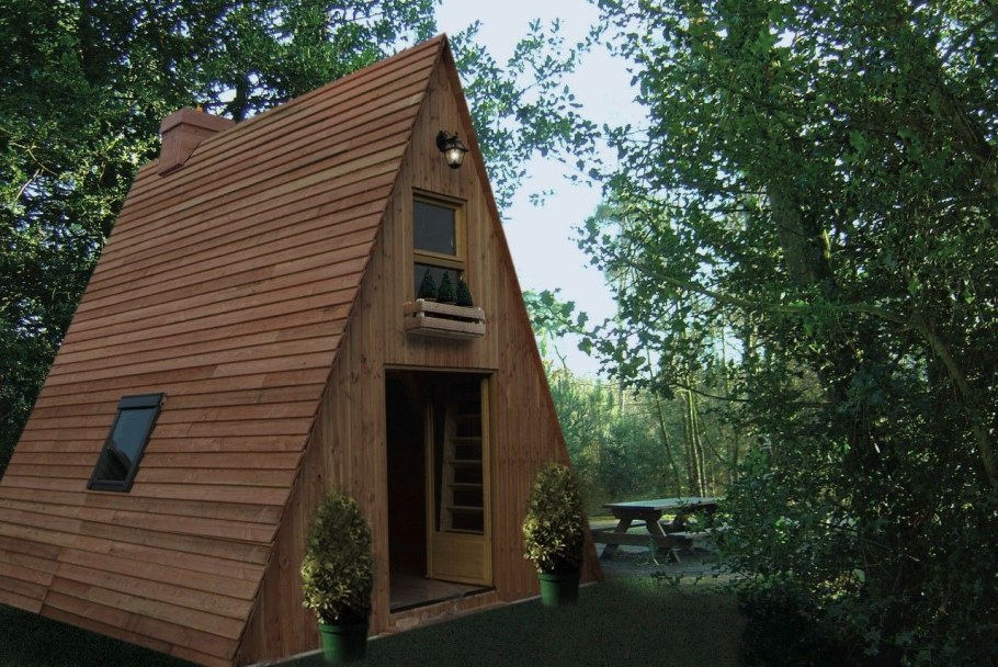 Дом a-frame (дом шалаш)